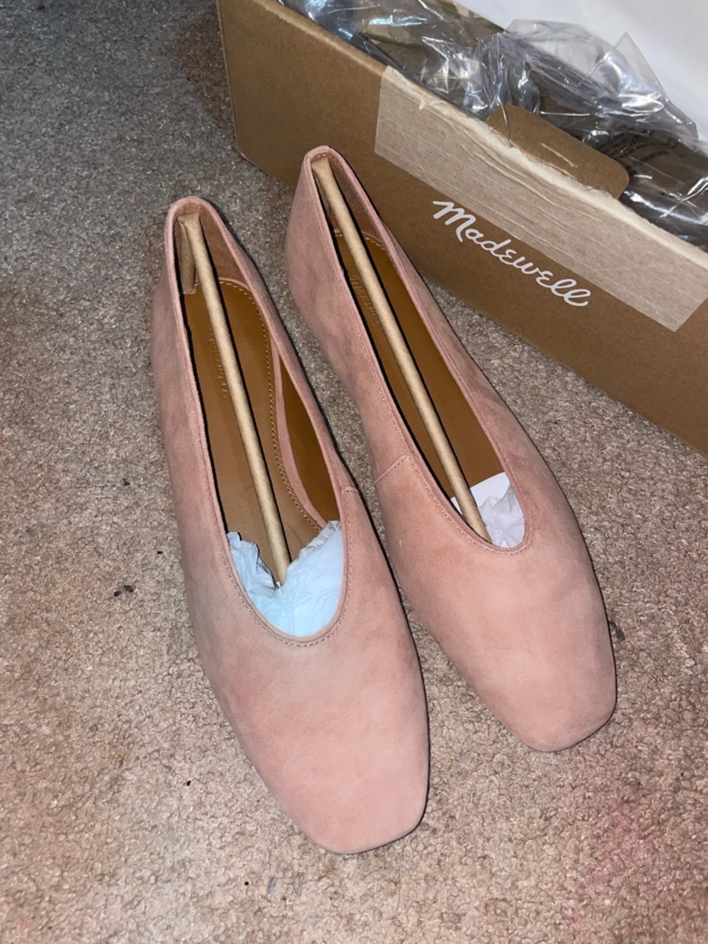 Madewell Mylie Ballet Flat In Suede